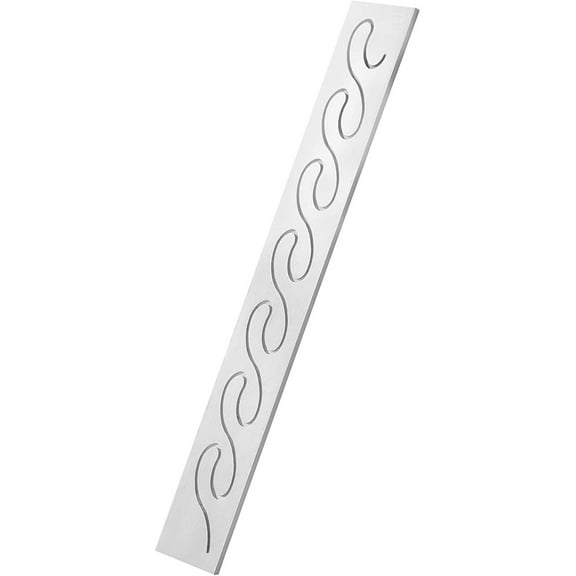 Martellato 20FH50 Frank Haasnoot Chocolate-Decoration Stencil Template, Heavy Duty Stainless Steel, Wave 2.68 Inch High