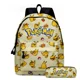 thumbnail image 1 of MINISO-Mochila de dibujos animados Pikachu para estudiante, morral escolar de dos piezas de Pokémon, bolsa de lápices, bolsa de almuerzo de Pokémon, Mochila escolar de dibujos animados, 1 of 4