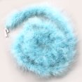 thumbnail image 1 of Decoración artesanal de boa de plumas esponjosas de 2 m de largo - Azul claro ER, 1 of 5
