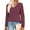 Wine Red, variant on TEMOFON Long Sleeve Shirts for Womens Blouses Shirts Dressy Casual Loose Tops Sweatshirts Womens Clothes Lace Sleeve V Neck Lightweight Pullover Fall Tunic Tops T Shirts