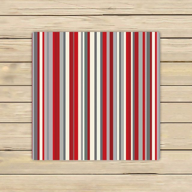 ABPHQTO Toallas de rayas verticales gris rojo, playa, baño, piscina, sprot, viaje, toalla de mano, spa, tamaño 33x33 cm ABPHQTO Towel-ZK-09-13x13