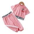 thumbnail image 3 of YTDSCS 1-10 Years Girls Cute Print Casual T Shirt + Shorts Set 2PCS Toddler Kids Short Sleeved Outfit Baby Fashion Pullover Sets Size 1-10T, 3 of 9