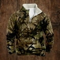 thumbnail image 2 of Men's Western Sweatshirts Vintage Aztec Graphic Quarter Zip Collared Jackets Long Sleeve Fall Winter Pullover Country Tops, 2 of 3