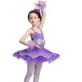 thumbnail image 4 of IROINNID Girls Tights Ballet Suit Sparkling Ballet Skirt Princess Dress, 4 of 9