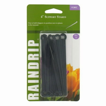 RAINDRIP INC Drip Watering Support Stake, 4-In., 10-Pk. R380CT
