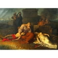 thumbnail image 2 of Karl Russ 18x14 Gold Ornate Wood Frame and Double Matted Museum Art Print Titled - Hecabe with the Corpses of Her Children Polyxena and Polydoros at the Tomb of Achilles (1809), 2 of 4