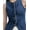 dark blue, variant on Panan Women's Retro - Inspired Sleeveless Denim Vest Jacket with Classic Button - Front Closure and Stylish Fitted Silhouette