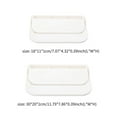 thumbnail image 2 of Bewildely Estantes flotantes para baño, estantes de almacenamiento de pared blancos laterales elevados, estante de almacenamiento de inodoro plegable Juegos de accesorios de baño L Bewildely HA028000-01, 2 of 6
