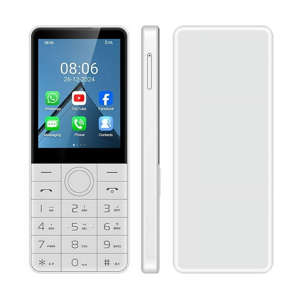 DOOV R77 4G teclado de pantalla táctil inteligente teléfono móvil sin cámara 2,8 pulgadas 3GB + 32GB 2100mAh Android 13 teclado hebreo de Whatsapp