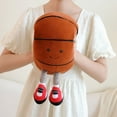 thumbnail image 3 of DEELLEEO Poupée de Tennis de Basketball Football Volleyball Badminton Rugby Volleyball Baseball Pendentif en Peluche, 3 of 7