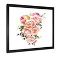 thumbnail image 2 of Designart 'Bouquet Of Pink Roses Flowers' Traditional Framed Art Print, 2 of 4