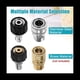 thumbnail image 4 of Juego de Adaptadores para Lavadora A PresióN de 4 Piezas, Kit de ConexióN RáPida, Conector MéTrico M22 de 14 mm A M22, Acero Inoxidable, 4 of 5