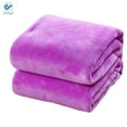 thumbnail image 2 of Deago Super Soft Light Weight Coral Fleece Warm Throw Blanket for Couch/Sofa/Bed/Chair (Purple, 39 x 55"), 2 of 7