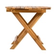 thumbnail image 6 of Christopher Knight Home 17.75" Outdoor Foldable Wood End Table, Portable Space-Saving Side Table, Teak, 6 of 12