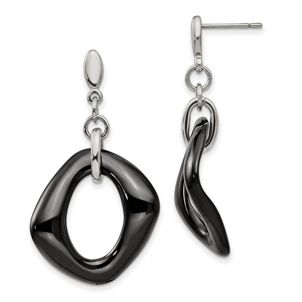 chisel stainless steel earrings