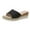 Black, variant on Anuirheih Slip on Sandals Women,Womens Summer Fashion Casual Slippers Open Toe Thick Bottom Flax Slippers(Black)