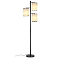 thumbnail image 1 of Brightech Liam Dimmable Asian Lantern Shade Tree LED Floor Lamp Light, Black, 1 of 11