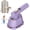 Purple -K2, variant on Handheld Steam Iron with Anti-Scalding Base, Portable Steamer for Clothes, 2-in-1 Steamer and Iron, Continuous Steam & Dry Ironing, Compact Lightweight Design with 30ml Water Tank for Home Travel