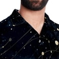 thumbnail image 5 of Virgo Constellation Men's Short Sleeve Poplin Button Down Shirts - Casual Printed Summer Beach Tops for Men, 5 of 6