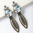 thumbnail image 3 of Santa Claus Stainless Steel Vintage Copper Crown-Shaped Bookmarks Set of Two - Reading Accessories and Book Markers Gift for Book Lovers, 3 of 5