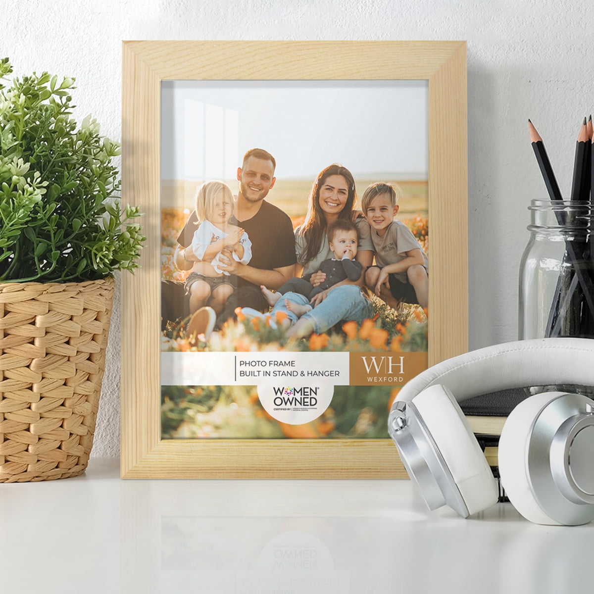 Woodgrain 4 in. x 6 in. Natural Wood Picture Frame