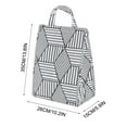 thumbnail image 3 of Dmlowu Lunch Bag 10x14" Thickened Lunch Box for Women Men Lightweight Durability Cooler Insulated Lunch Tote Bag for Home Office School Supplies, 3 of 5