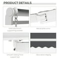 thumbnail image 6 of Outsunny 13' x 8' Manual Retractable Awning Sun Shade Shelter for Patio Deck Yard with UV Protection and Easy Crank Opening, Dark Gray, 6 of 9