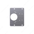 thumbnail image 1 of Placa para bisagra Richelieu, acero gris, 12,4 cm x 15,2 cm, 1 paquete, 1 of 1
