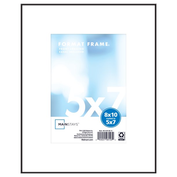 Mainstays 8" x 10" to 5" x 7" Black Frame