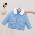 thumbnail image 3 of REDARER Kids Puffer Jacket, Lattice Quilted Short Coat with Warm Collar for Boys and Girls, Warm Loose Fit,Size:4-5 Years, 3 of 4