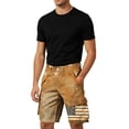 thumbnail image 5 of Jessboyy Men's 4th of July Cargo Shorts American Flag Printed 250 Anniversary Patriotic Shorts with Pockets no Belt Independence Day Multicolor,L, 5 of 7