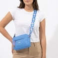 thumbnail image 4 of Oodles Blue Smiley Floral Print Cross-Body Pet Waste Bag Carrier with Removable Strap, One Size, 4 of 9