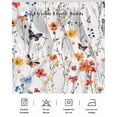 thumbnail image 5 of Elegant Spring Floral Wrap Around Bed Skirts for Queen Bed 18" Drop,Bed Skirt with Adjustable Elastic Belt Dust Ruffle Bed Valance for Bedroom Hotel Watercolor Botanical Butterfly Bed Frame Cover, 5 of 7