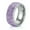 Purple, variant on Pink/Blue/Purple AAA CZ Silver Band 8mm Men Women's Stainless Steel Ring Sz 6-12