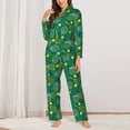 thumbnail image 2 of Balery Tennis Rackets and Balls Conjunto de Pijama con Estampado para Mujer, Conjunto de Dos Piezas con Manga Larga, Ropa de Dormir Suave con Bolsillos, Pijamas Cómodos-Small, 2 of 7