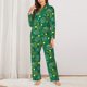 thumbnail image 2 of Balery Tennis Rackets and Balls Conjunto de Pijama con Estampado para Mujer, Conjunto de Dos Piezas con Manga Larga, Ropa de Dormir Suave con Bolsillos, Pijamas Cómodos-Large, 2 of 7