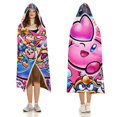 thumbnail image 3 of Kirby Star Allies Poster Hooded Blanket Soft Warm Cloak Wearable Blanket Hoodie For Kids Adult Cozy Flannel Fleece Bedding Throw Hooded Blanket, 3 of 7