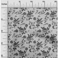 thumbnail image 2 of oneOone Polyester Spandex Gray Fabric Florals Sewing Craft Projects Fabric Prints By Yard 56 Inch Wide, 2 of 5