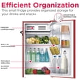 thumbnail image 4 of Frigidaire 3.2 Cu. Ft. Retro Compact Refrigerator with Side Bottle Opener EFR376, Red, 4 of 13