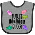 thumbnail image 3 of Inktastic Future Fishing Buddy with Colorful Fish Boys or Girls Baby Bib, 3 of 4