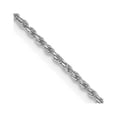 thumbnail image 1 of Diamond2Deal 14K White Gold 1.15 mm Diamond-cut Machine Made Rope with Lobster Clasp Chain Necklace Chain for Women 20", 1 of 6