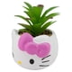 thumbnail image 3 of Maceta Decorativa de Cerámica con Planta Artificial, Kitty Cabeza, Colección Sanrio, 3 of 4