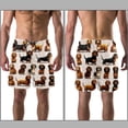 thumbnail image 3 of luoweisi Men's Beach Shorts Quick Dry Swim Trunks with Mesh Lining Dachshund M, 3 of 5
