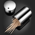 thumbnail image 4 of Wweixi Toothpick Holder Dispenser Container Metal Bucket Storage Box Home Pocket Novelty for Restaurant Kitchen Party, 4 of 6