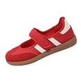 thumbnail image 2 of EKVAHL Orthopedic Mary Jane Sneakers for Women, Retro Stripe Arch Support Non Slip Shoes, School Commute Walking Sneakers Red, 2 of 5