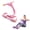 Pink, variant on Pedal Resistance Band with Handle, Adjustable 8-Tube Elastic Pull Rope, Assistant Exerciser for Home, Yoga & Slimming, Multifunction Portable Pedal Puller for Arm, Waist & Leg