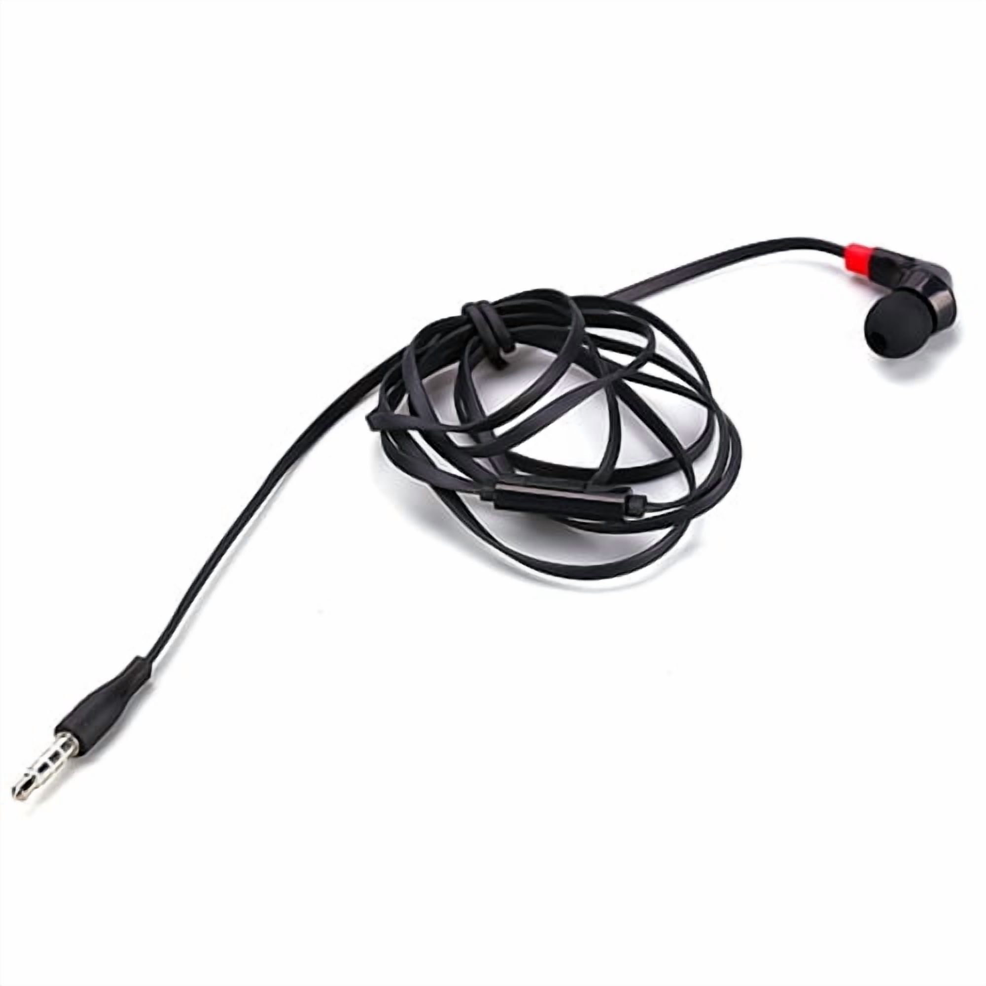 Mono Headset for Motorola Moto Tab G62/Tab G70 - Earphone w Mic Wired Earbud 3.5mm Single Headphone Hands-free Microphone Black