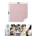 thumbnail image 4 of Pink Striped Cloth Napkins Set of 4 Reusable Dinner Napkins, Modern Simple Farmhouse Beige Vintage Cocktail Napkin Washable Table Napkins for Wedding/Holiday Party/Baby Shower 20"x20", 4 of 7