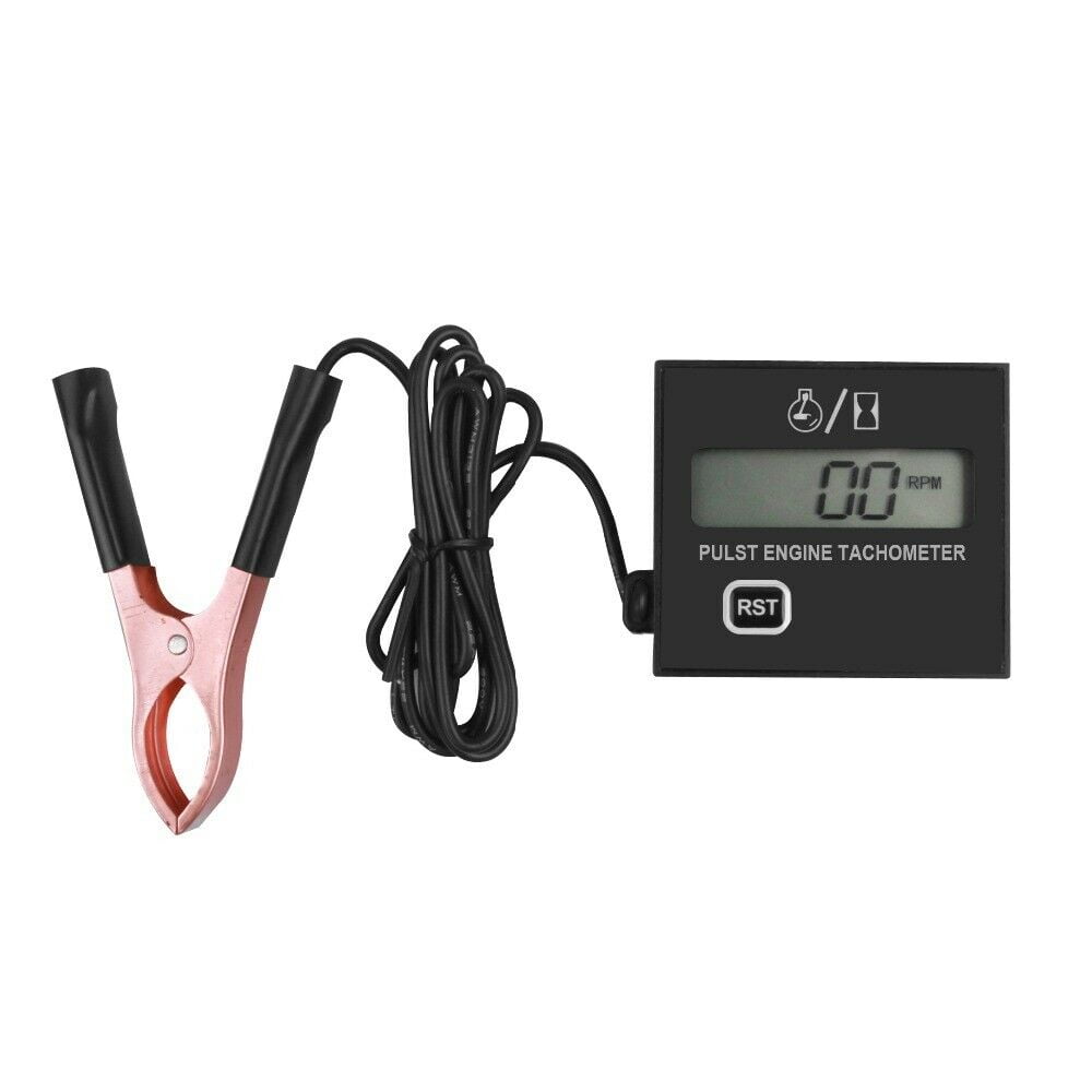 Motorcycle Digital Engine Tach Tachometer Hour Meter Electronic