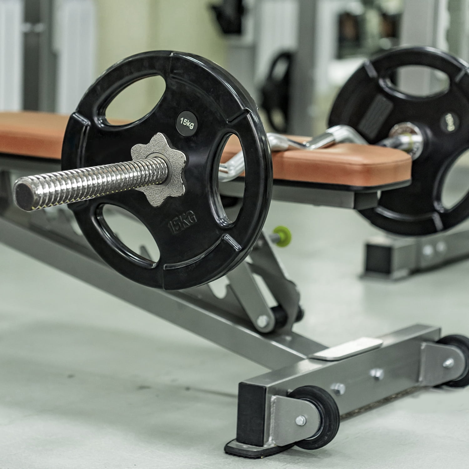 ARVAKOR Olympic 47" Curl Bar, Barbell Standard Weight Lifting Bar Threaded Non-slip, 440-Pound Capacity, Silver